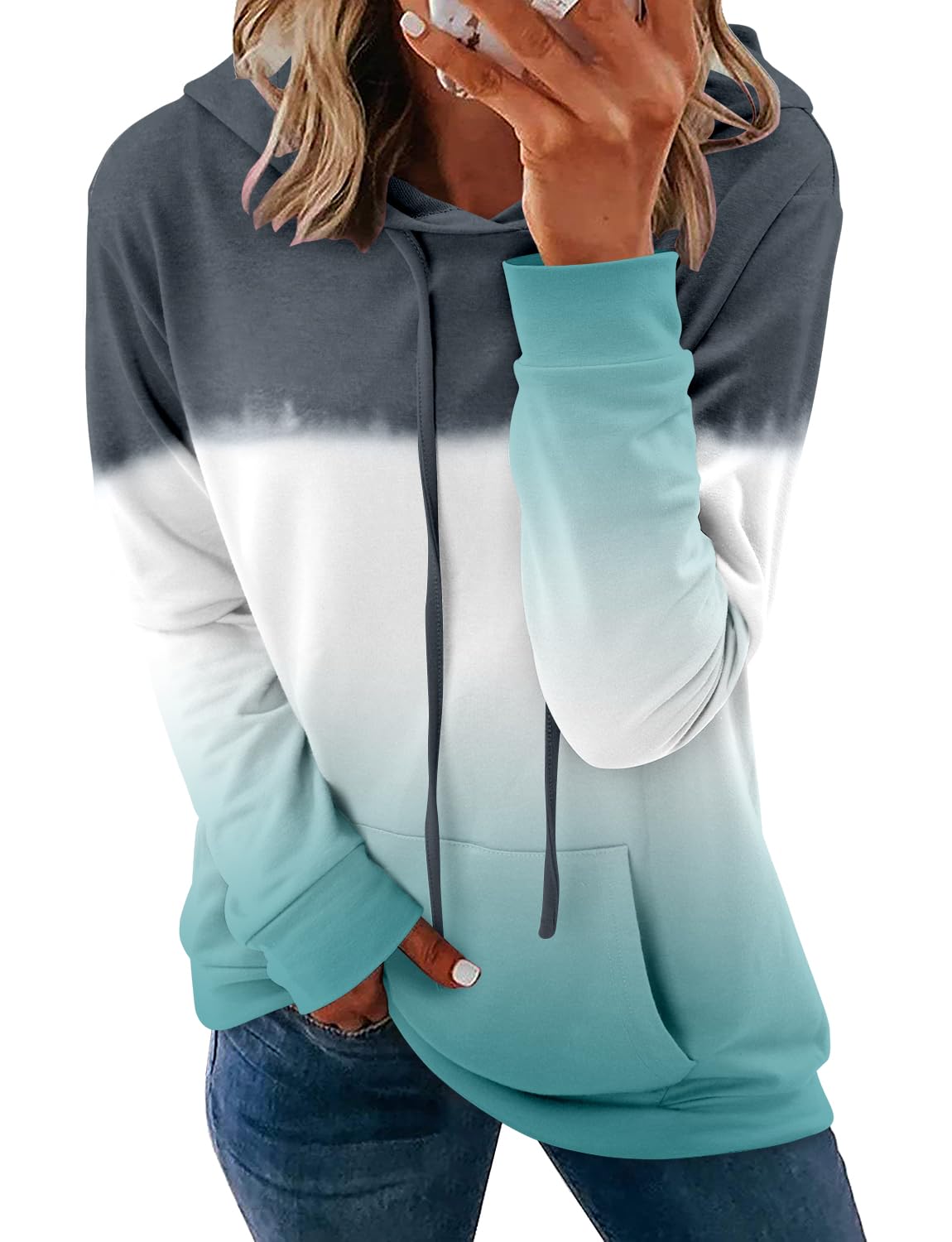 Moletom Com Capuz Onlypuff Tie-dye Mulgreen Para Mulheres