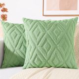 Capas De Travesseiro Decoruhome Spring Faux Wool 66x66cm Conjunto De 2