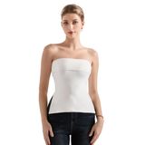 Camiseta Tubular Feminina Suuksess Branca Com Forro Duplo Tamanho L