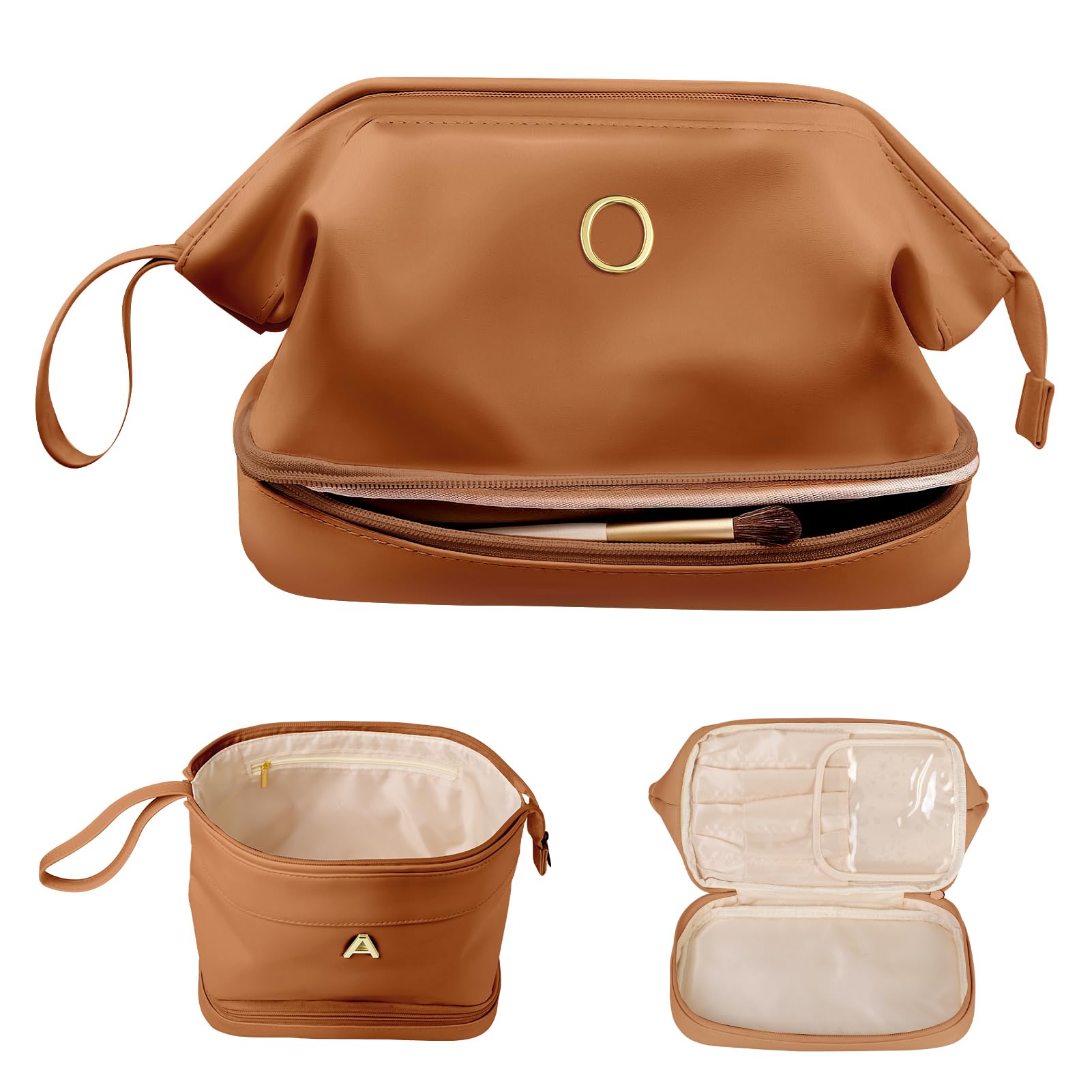 Bolsa De Maquiagem Vogewood Initial Double Layer Cosmetic Bag