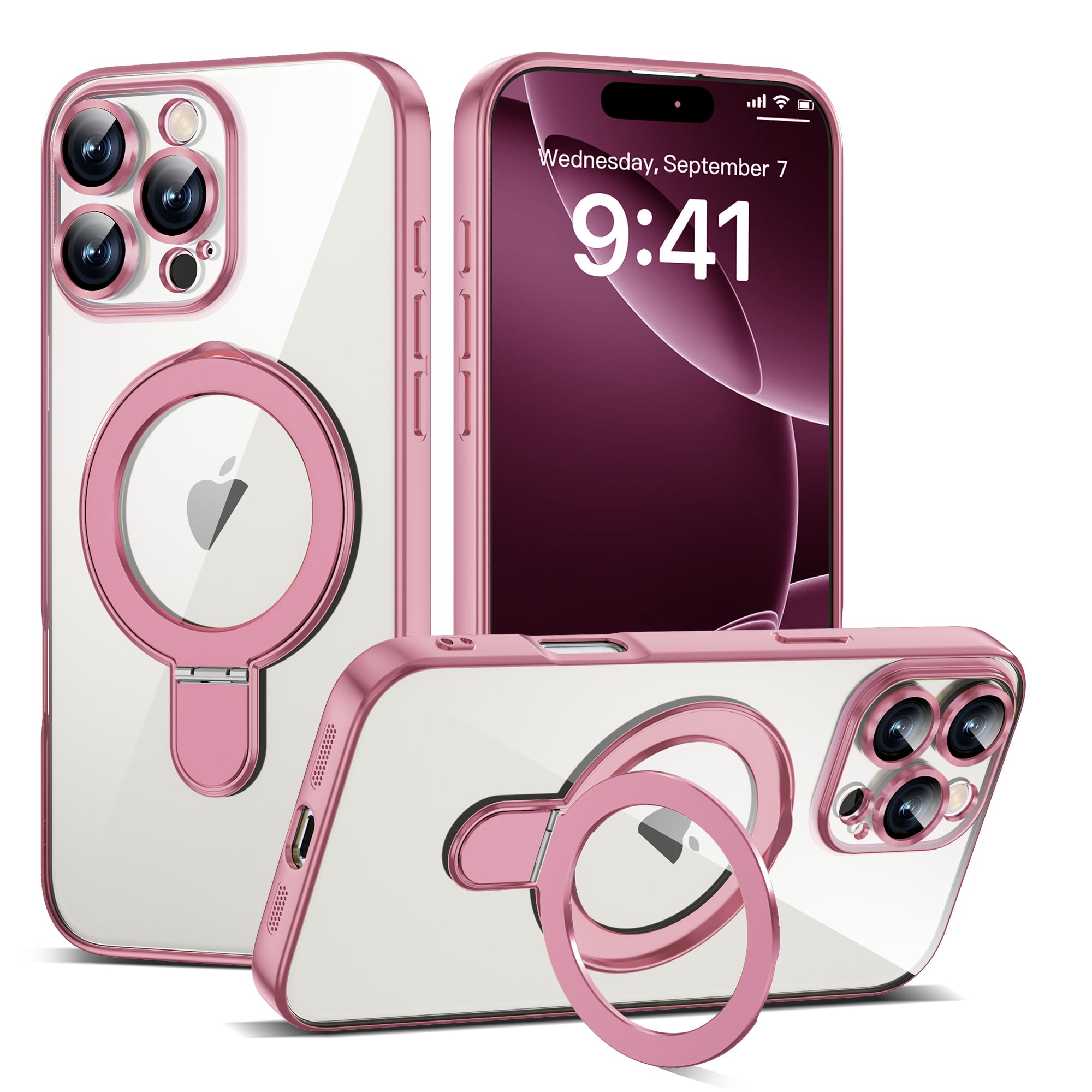 Capa De Telefone Etpesok Compatível Com Iphone 16 Pro Max 6.9 Rosa