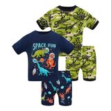 Pijama Daughter Queen Boys Toddler Summer 100% Algodão Orgânico