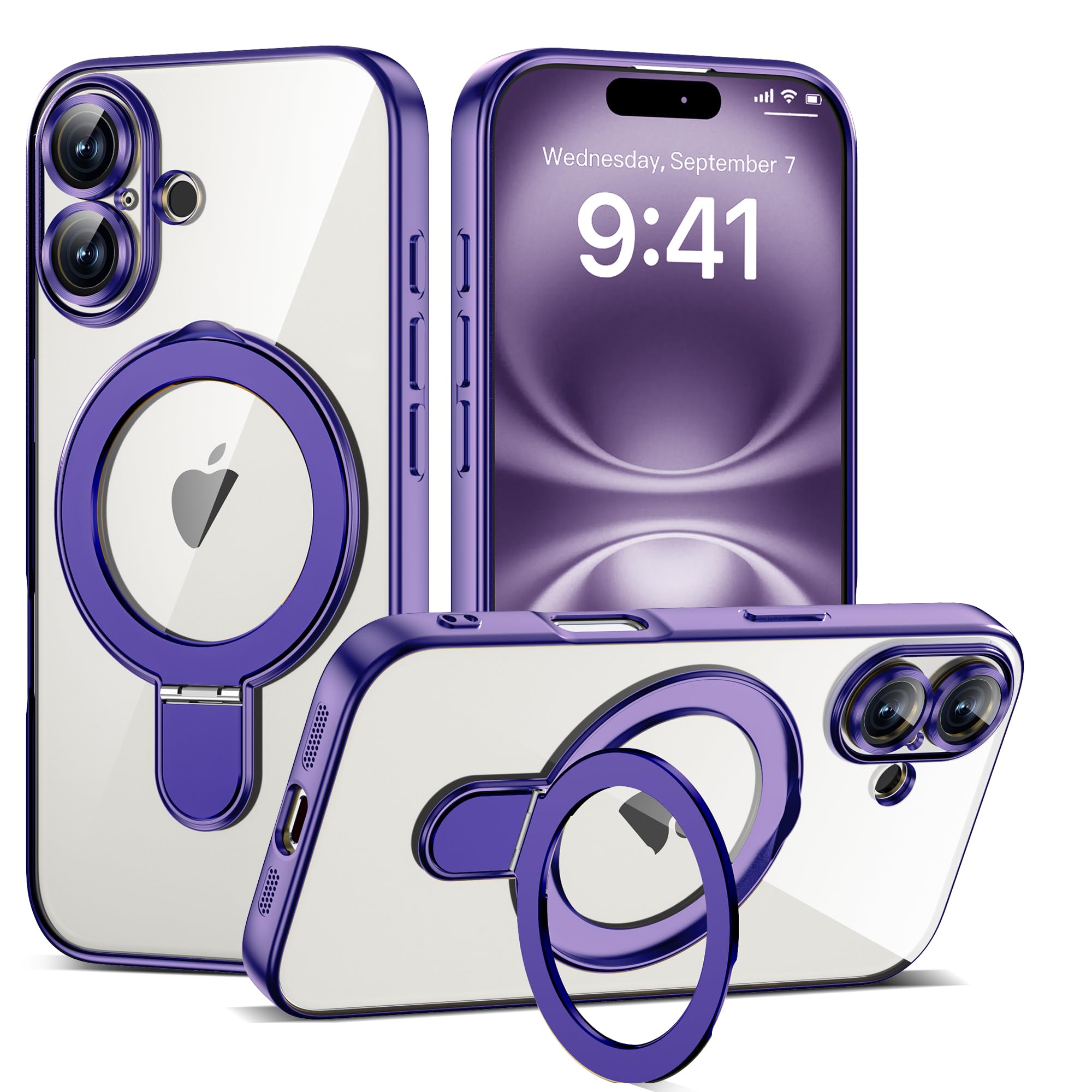 Capa De Telefone Etpesok Compatível Com Iphone 16 6.1 Roxa