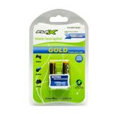 Blister 2 Pilhas Recarregaveis Aaa Flex Gold 1000mah 1.2v - Fx-aaa10lb2