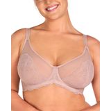 Sutiã Hsia Minimizer Com Cobertura Total De Renda Com Aro Rosa Escuro 38d