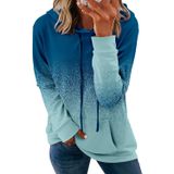 Moletom Onlypuff Cute Tie Dye Fashion Hoodie Para Mulheres Azul S