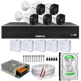 Kit 5 Câmera Segurança Intelbras Full Notuna Colorida Hd 500gb