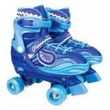 Patins Roller Azul 34-37 - Fenix Rl-03a