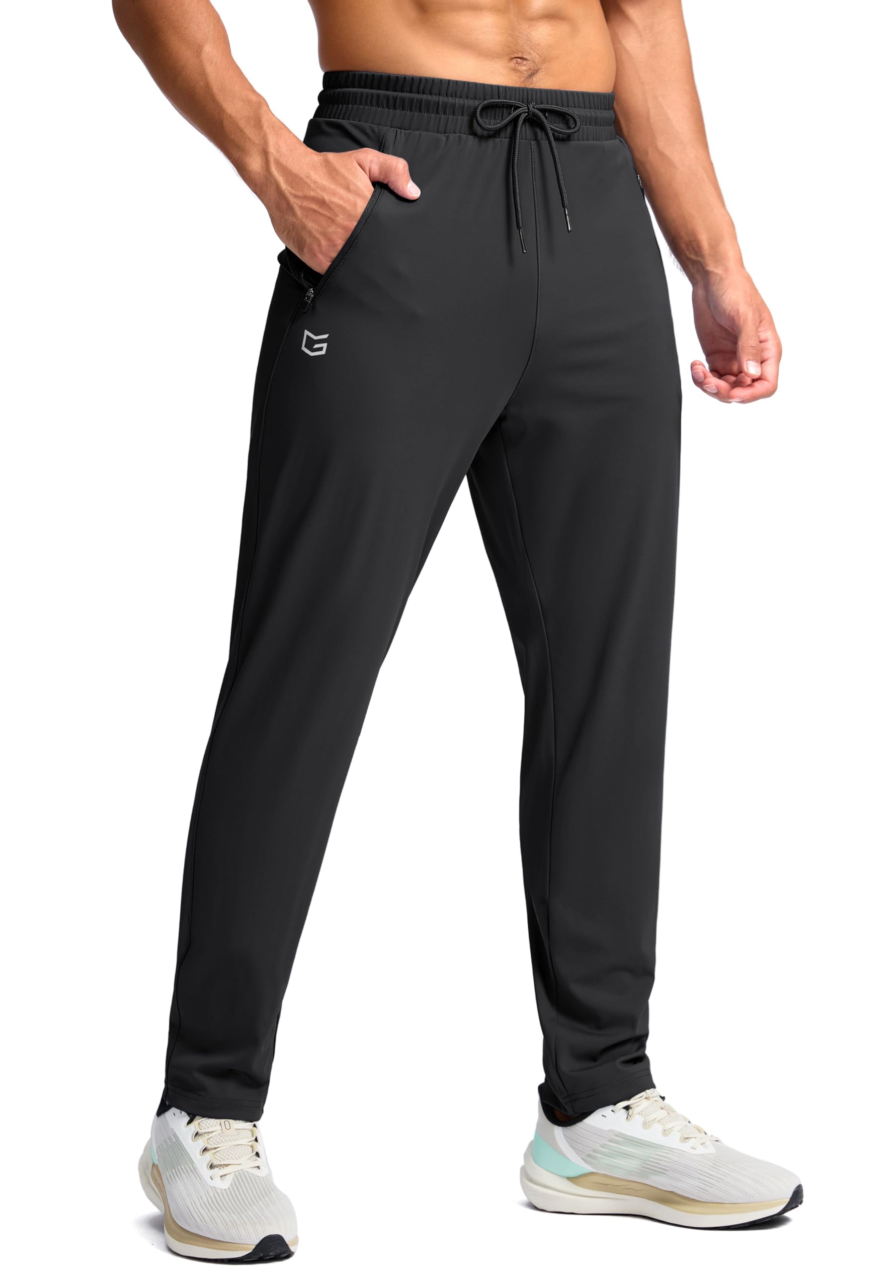Calça De Moletom G Gradual Masculina Alta Com Costura Interna 30/32/34/36 Preta