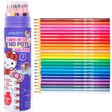 Lapis De Cor No Pote Hello Kitty - 24 Cores - Leo &amp; Leo