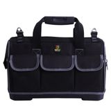 Bolsa Ferramentas Maleta Fundo De Borracha Mala Profissional Reforcada 14 Bolsos Eletricista Pedreiro