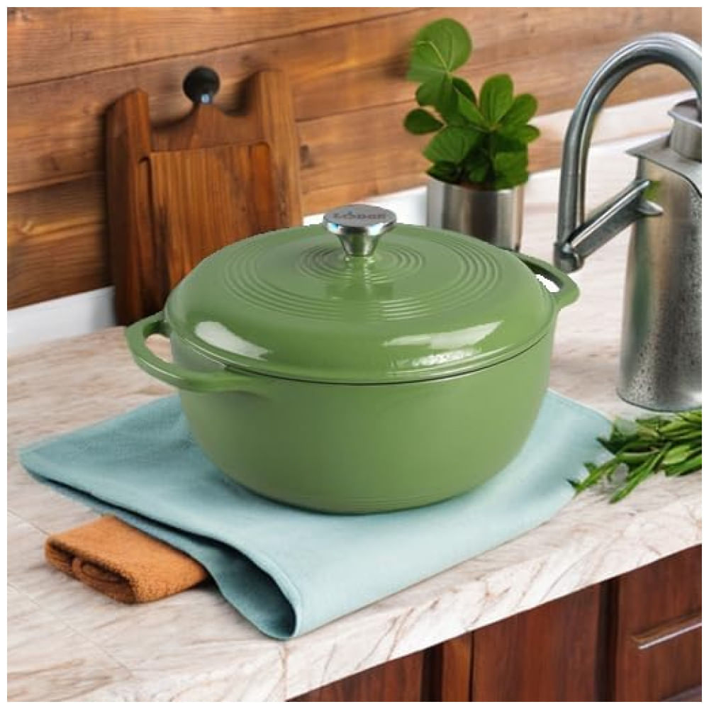 Panela De Ferro Fundido 6 Litros Forno Holandes Esmaltado E