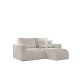 Sofá Living 100cm Chaise 90cm Lado Direito Meu Sofá Online A302 Linho Branco