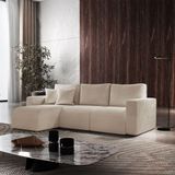 Sofá Living 70cm + 70cm Com Chaise Esquerdo Meu Sofá Online A294 Linho Creme
