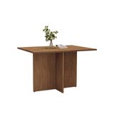 Mesa Para Sala De Jantar Paris 120cm 4 Lugares Tampo Mdp Cedro