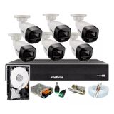 Kit 6 Câmeras De Segurança Vhd 1120b Full Color Intelbras, Mhdx 1008c, Hd 1tb