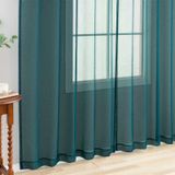 Cortinas Transparentes Mystic-home Verdes 244 Cm X 241 Cm 2 Painéis