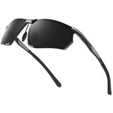 Óculos De Sol Bircen Polarized Uv400 Protection Para Homens Al-mg