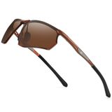Óculos De Sol Bircen Polarized Uv400 Protection Para Homens Al-mg