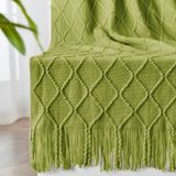 Cobertor Tricotado À Mão Para Sofá E Cama 50x60cm
