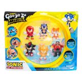 Pack 6 Mini Bonecos Elásticos Do Sonic Goo Jit Zu - Sunny 3656