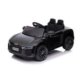 Carro Elétrico Infantil De Passeio 2 Lugares Audi R8 Spyder Com Bateria Recarregável 12v E Controle Remoto Zippy Toys Preto