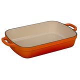 Assadeira Le Creuset Retangular Signature 37cm Laranja 20184370902422