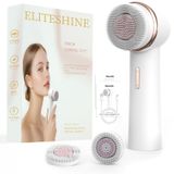 Escova De Limpeza Facial Elétrica Eliteshine Com Silicone E Cerdas