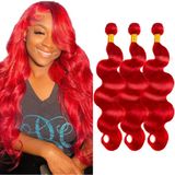 Pacotes De Cabelo Zevpiul Burgundy Body Wave 100% Virgem Peruana