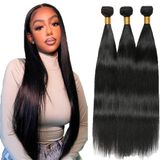 Pacotes De Cabelo Mamart Straight Brazilian 8a 22cm 3x300g