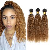 Pacotes De Cabelo Mamart Honey Blonde Kinky Curly 56-66cm 300g