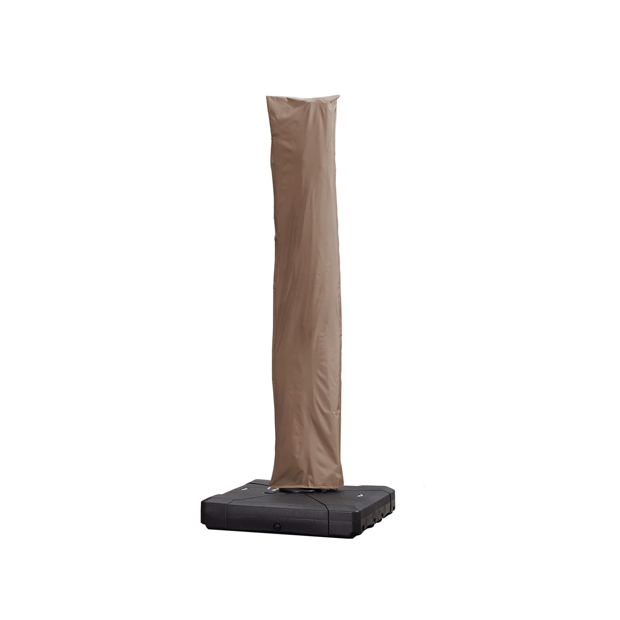 Capa De Guarda-chuva De Pátio Purple Leaf Resistente A Uv Com Zíper Cinza