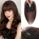 Capacetes De Cabelo Hvvzoy Real Human Hair 30 Cm Com Cabelos Finos