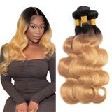 Pacotes De Cabelo Hiaplame Honey Blonde Ombre 1b27 Body Wave 50-70cm
