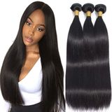 Pacotes De Cabelo Yuksoocosh Straight Human Hair 8a Grau 1b