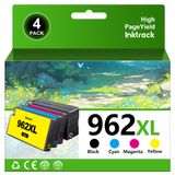 Pacote Combinado De Cartuchos De Tinta Inktrack 962xl 962 Xl Para Hp