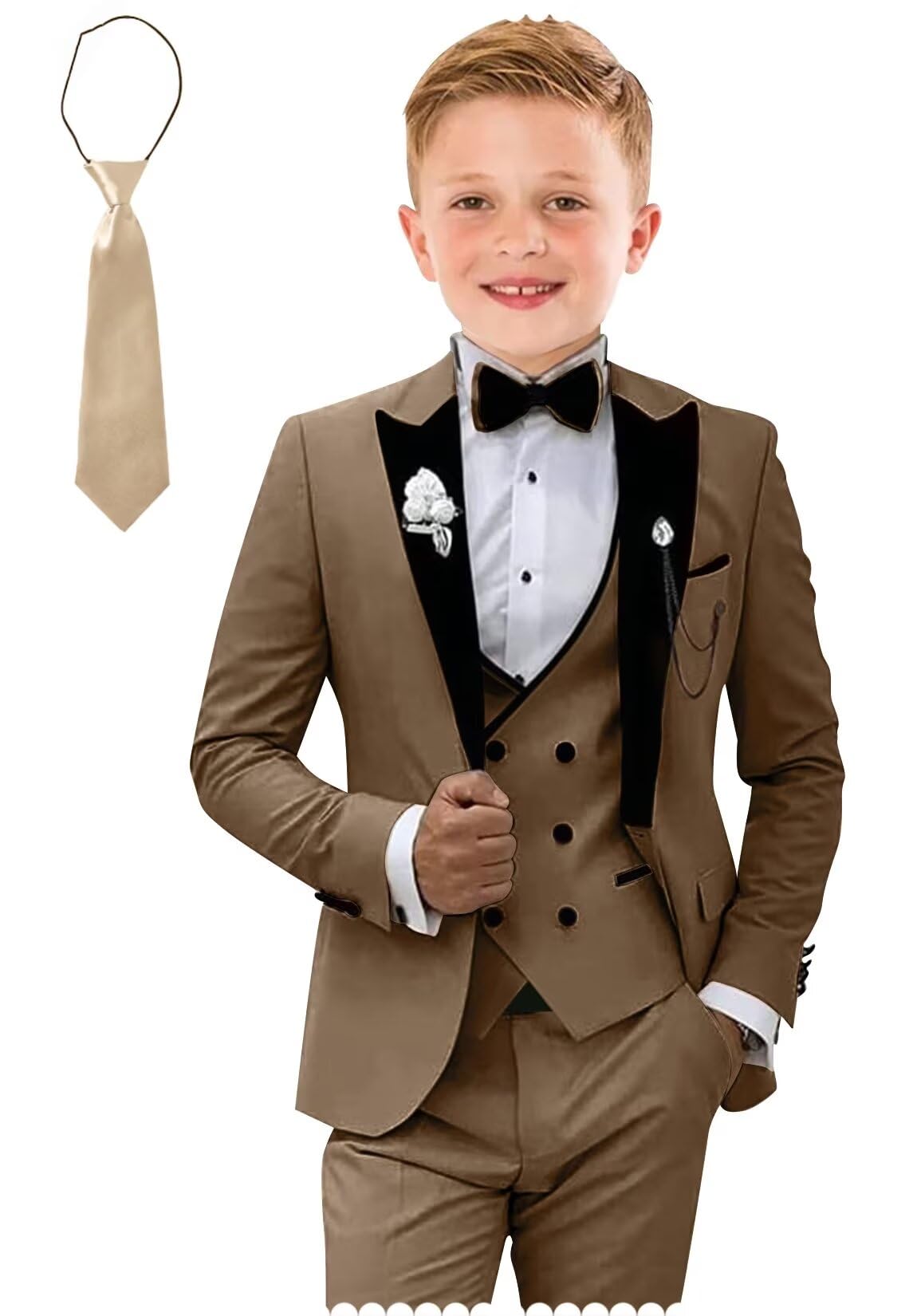 Suit Tesscy Formal Prom Smoking Brown Para Adolescentes De 16 Anos