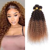 Pacotes De Cabelo Hiaplame Ombre Light Brown T4/30 Castanho Escuro