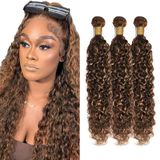 Pacotes De Cabelo Zevpiul Ombre Water Wave 300g Virgem Brasileira