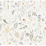 Papel De Parede Dimon 787x16.1 Floral Peel And Stick Em Vinil Bege