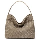 Bolsa De Ombro Molodo Woven Suede Para Mulheres, Elegantes Viagens De Trabalho