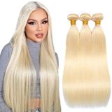 Pacotes De Cabelo Younghann 613 Blonde Straight 20cm 3x 100g