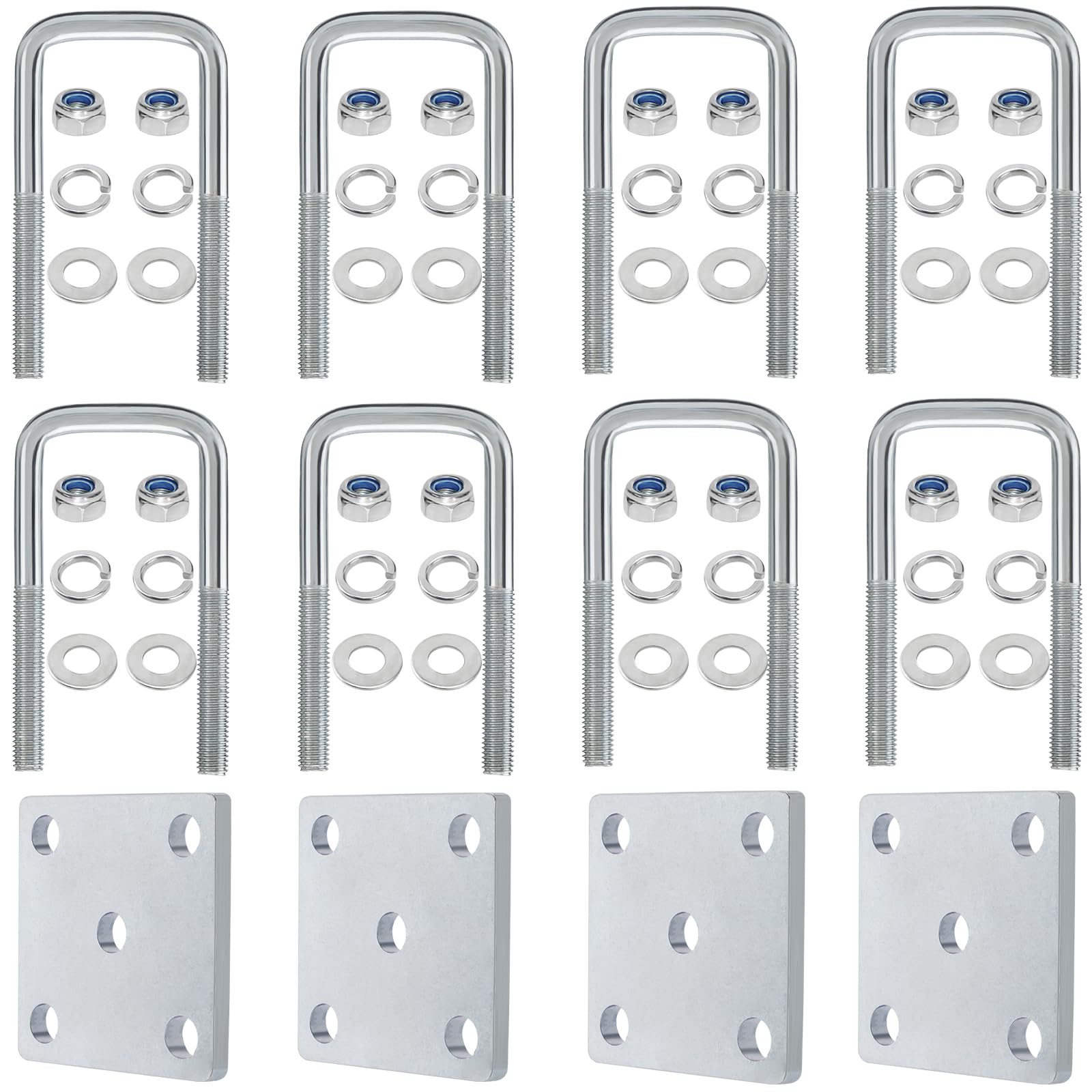 Kit U Bolt Racewill Para Reboque De Barco Axle Leaf Springs De 2 Cm