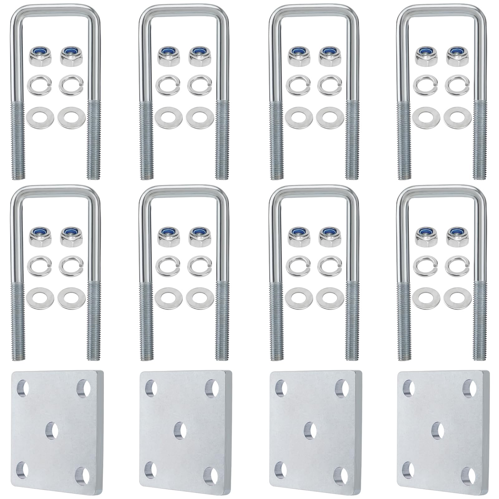 Kit U Bolt Racewill Para Eixo De Reboque De Barco Leaf Springs 5,25"