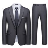 Conjunto De Roupas Wulful, Blazer Masculino Slim Fit One Button