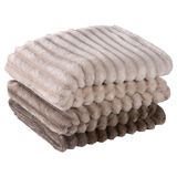 Cobertor Coberta Fluflu Queen Ultrasoft Alto Relevo Dupla Face - Capuccino