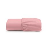 Lençol Casal Cintilante Percal 180 Fios 100% Algodão Com Elástico - Salmão