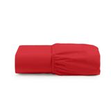 Lençol Solteiro Cintilante Percal 180 Fios 100% Algodão Com Elástico - Vermelho