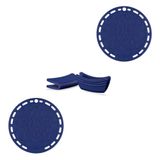Kit Le Creuset 2 Suportes Para Panela 20cm E 2 Pegadores De Alça Em Silicone Azure Blue