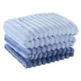 Cobertor Coberta Fluflu Queen Ultrasoft Alto Relevo Dupla Face - Sky